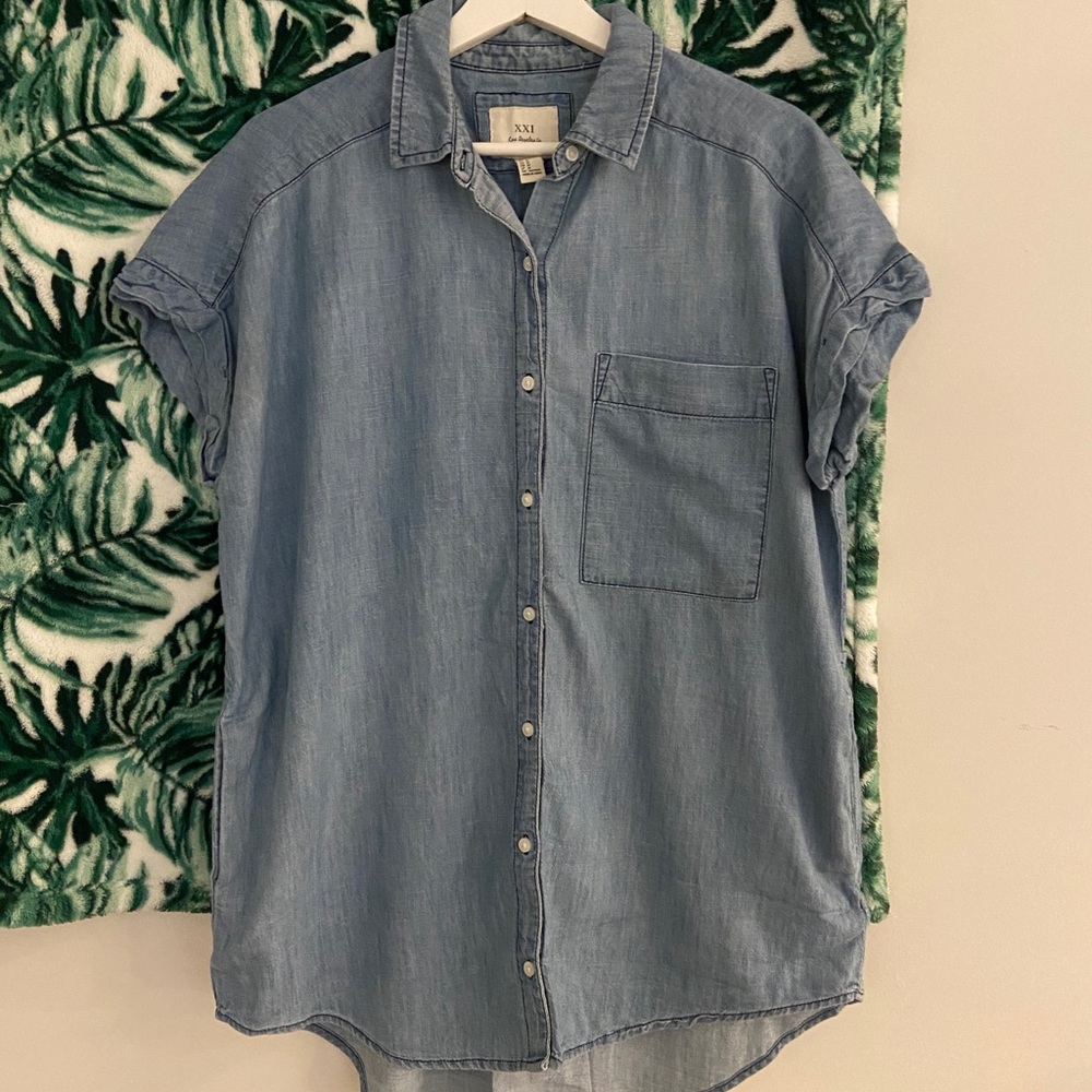 Oversized Denim Shirt